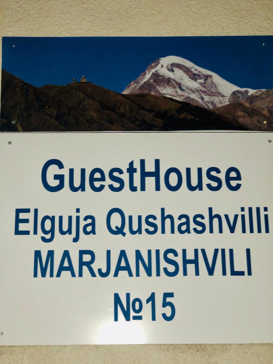 Guest House Elguja Qushashvili Kazbegi Exteriör bild